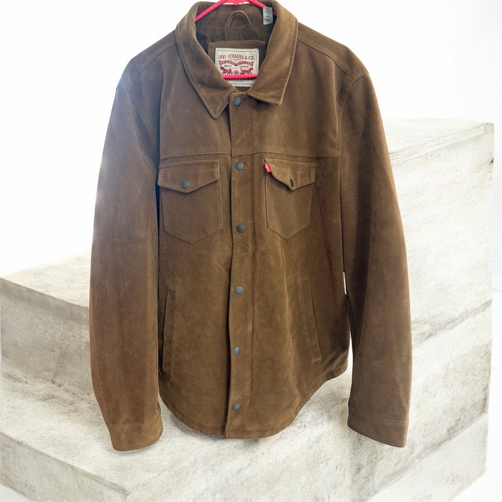 Levi's Men's Tan Suede Shirt Jacket